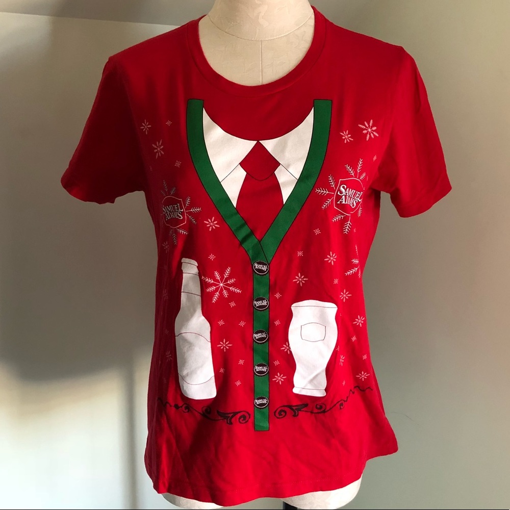 SAMUEL ADAMS Holiday Graphic Top